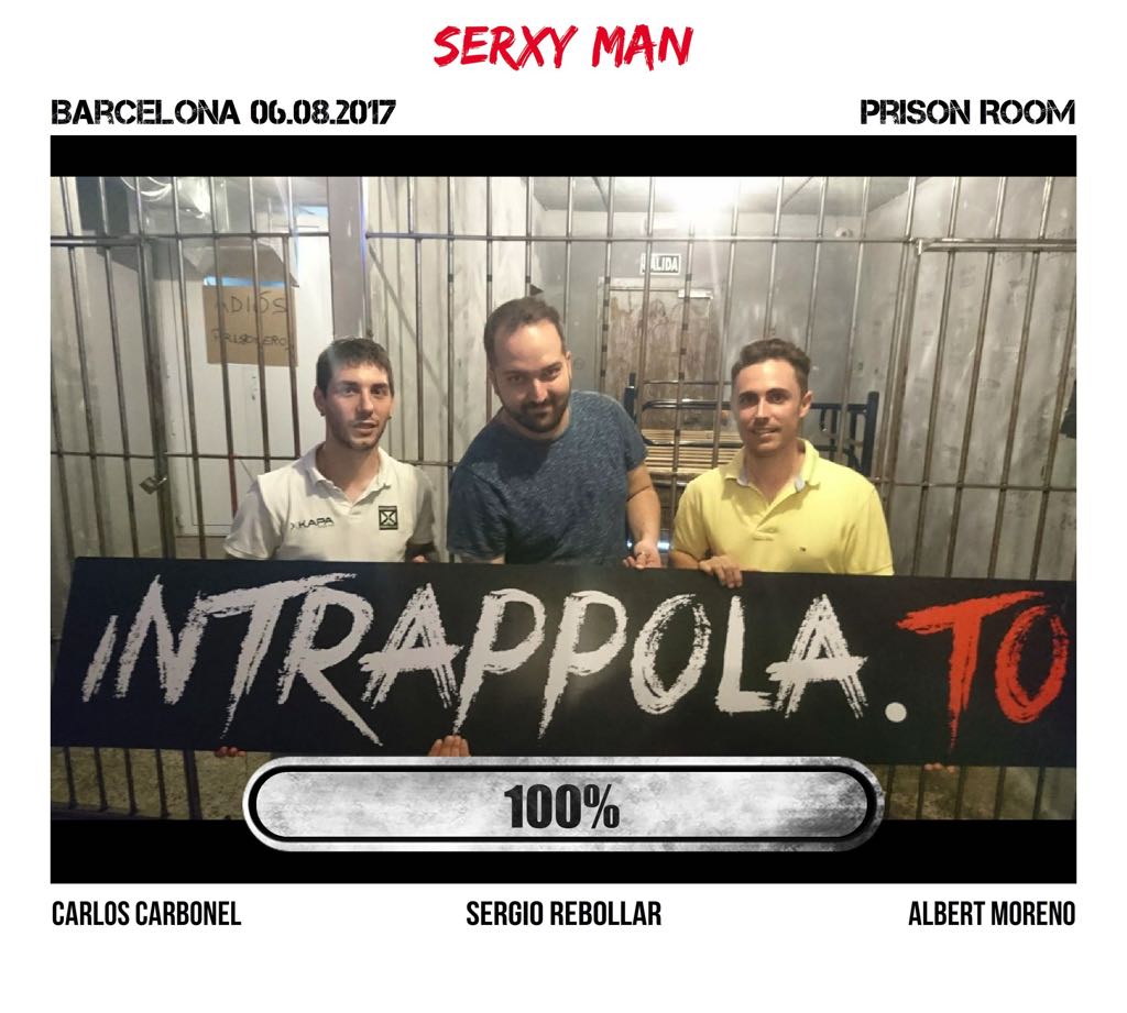 Il gruppo SERXY MAN è fuggito dalla nostra escape room Prison Room