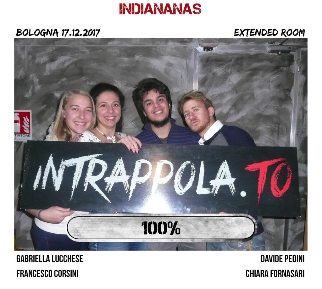 Il gruppo Indiananas è fuggito dalla nostra escape room Extended Room