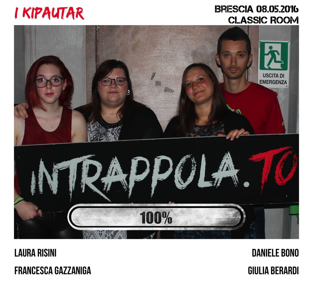 Il gruppo I Kipautar è fuggito dalla nostra escape room Classic Room