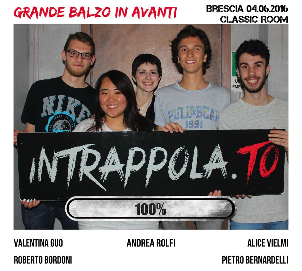 Il gruppo grande balzo in avanti è fuggito dalla nostra escape room Classic Room