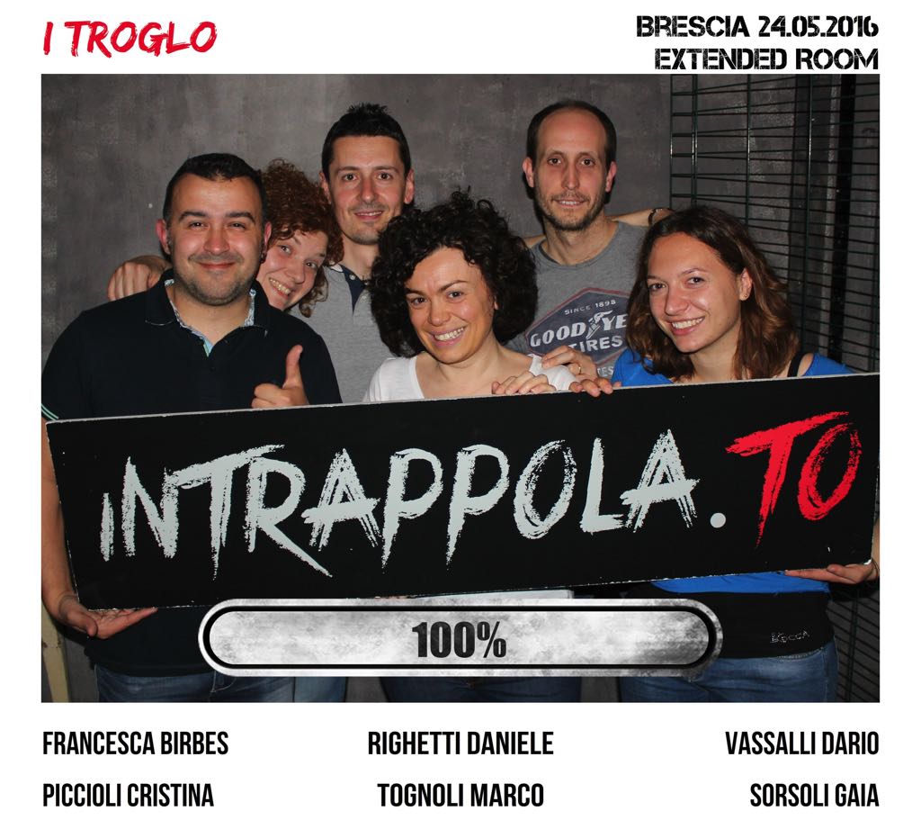 Il gruppo I Troglo è fuggito dalla nostra escape room Extended Room