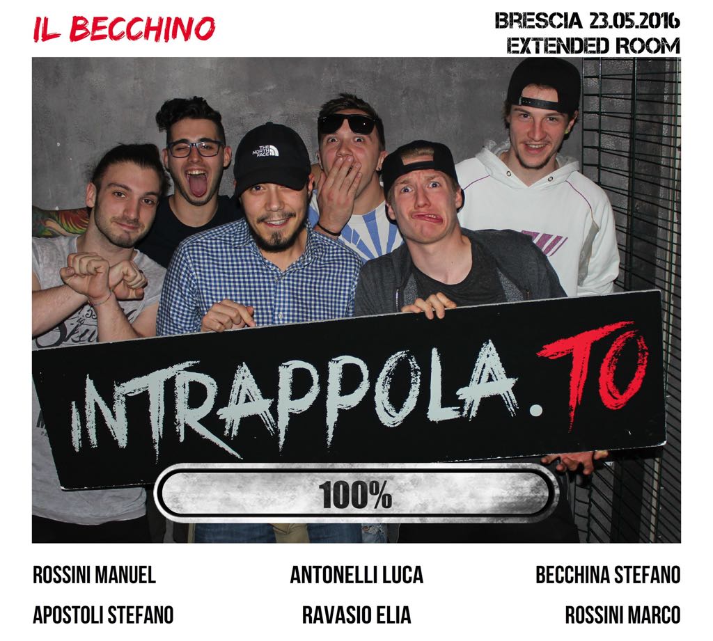 Il gruppo Il becchino è fuggito dalla nostra escape room Extended Room