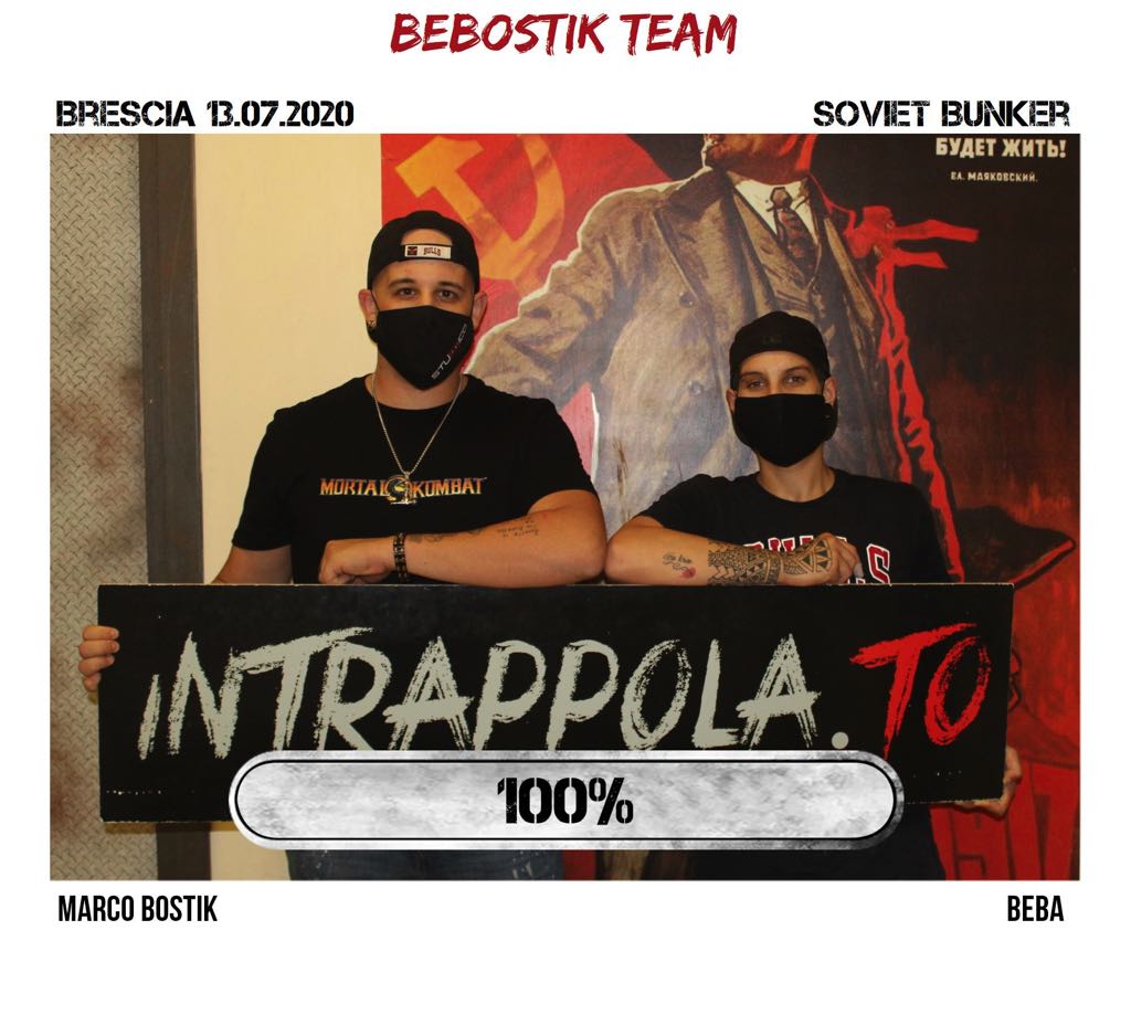 Il gruppo bebostik team è fuggito dalla nostra escape room Soviet Bunker