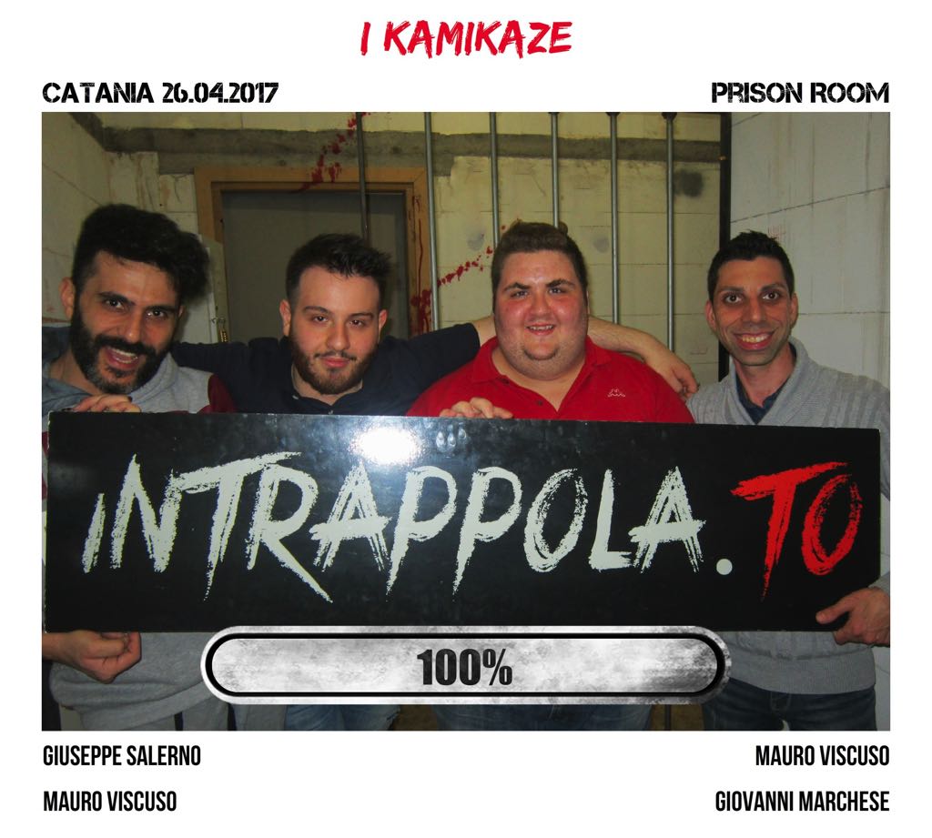 Il gruppo i kamikaze è fuggito dalla nostra escape room Prison Room