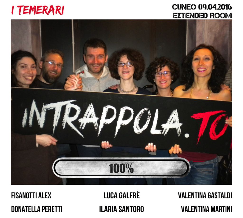 Il gruppo I temerari è fuggito dalla nostra escape room 