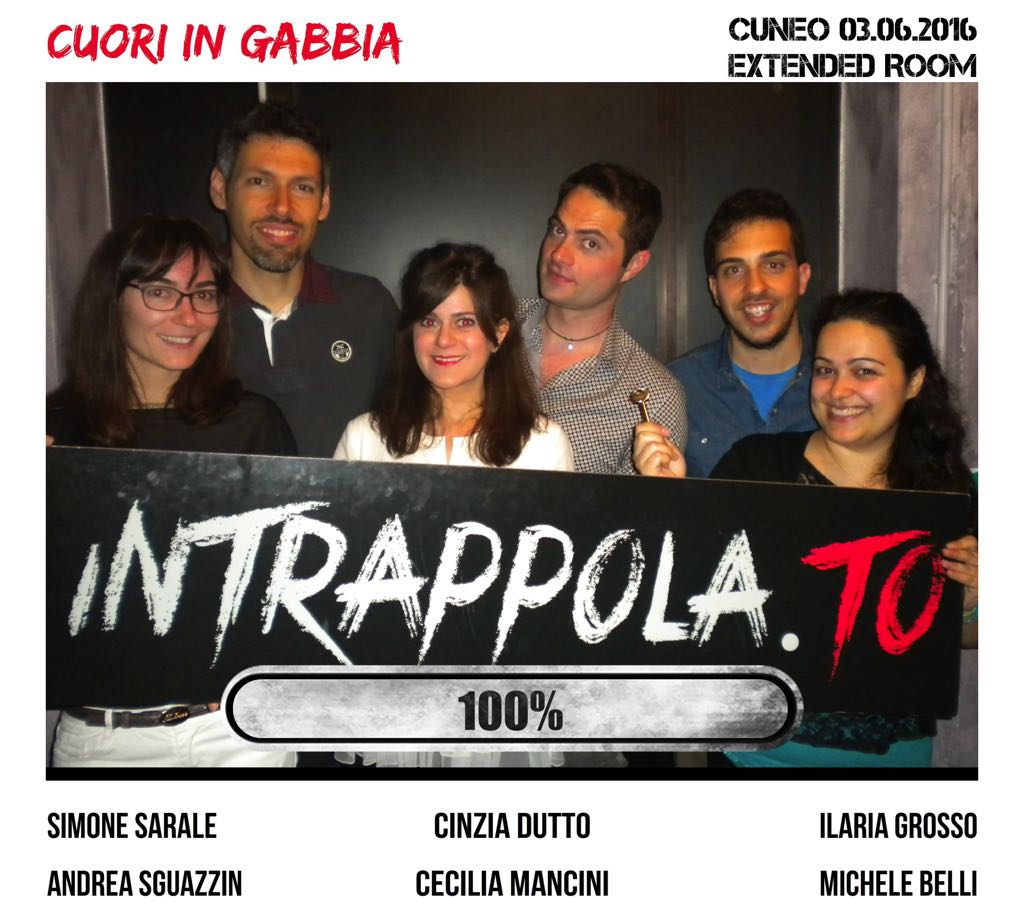 Il gruppo cuori in gabbia è fuggito dalla nostra escape room 