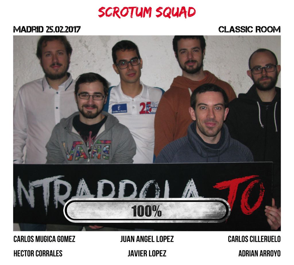Il gruppo Scrotum Squad è fuggito dalla nostra escape room Classic Room