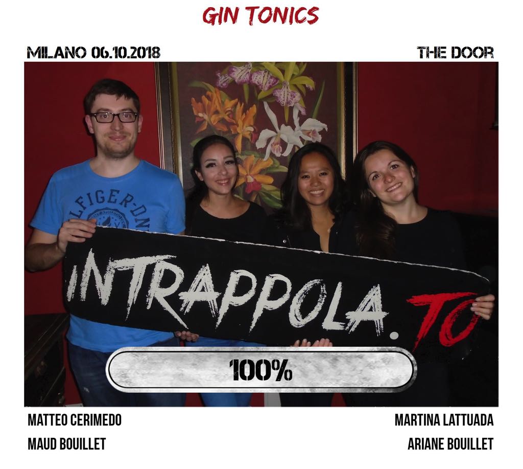 Il gruppo gin tonics è fuggito dalla nostra escape room Secretum Venatoris