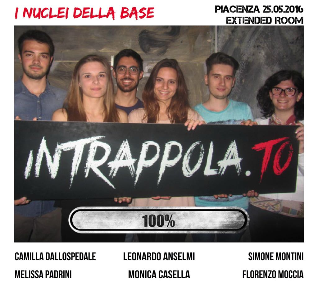 Il gruppo I nuclei della base è fuggito dalla nostra escape room Extended Room