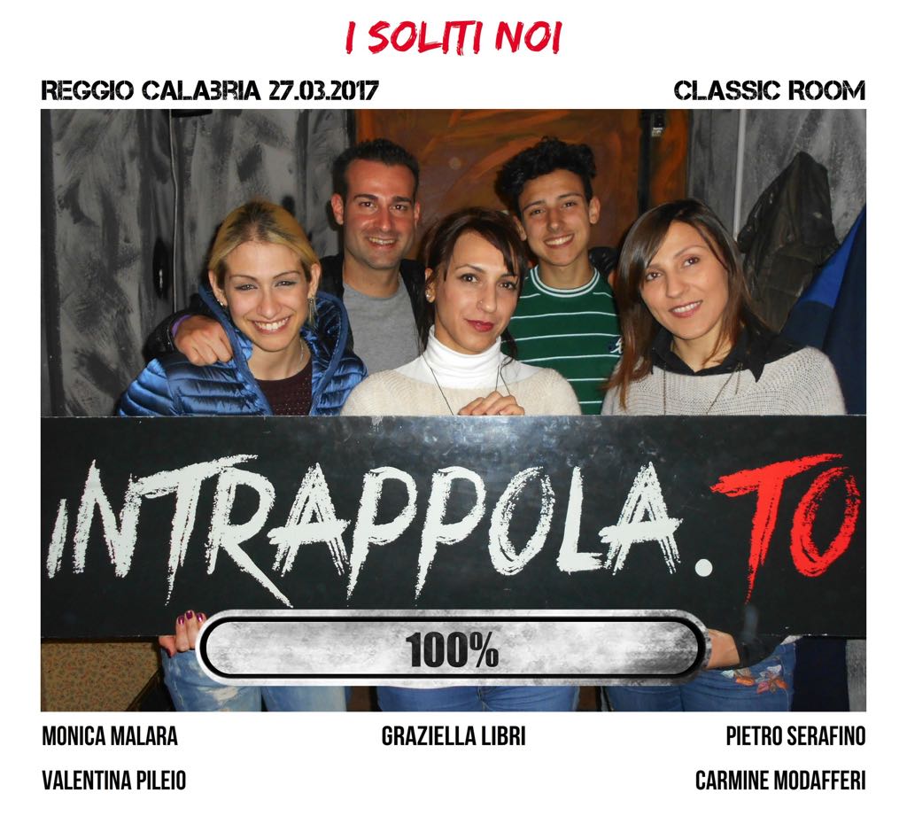 Il gruppo i soliti noi è fuggito dalla nostra escape room Classic Room