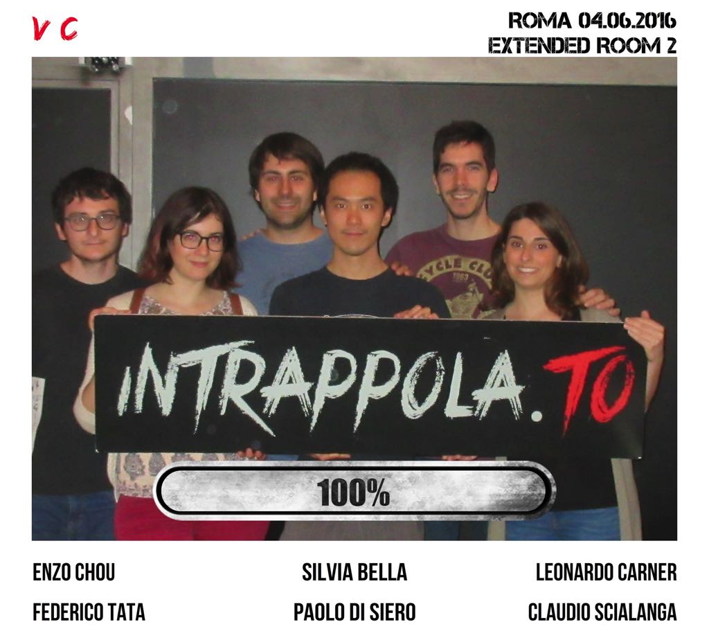 Il gruppo V C è fuggito dalla nostra escape room Extended Room