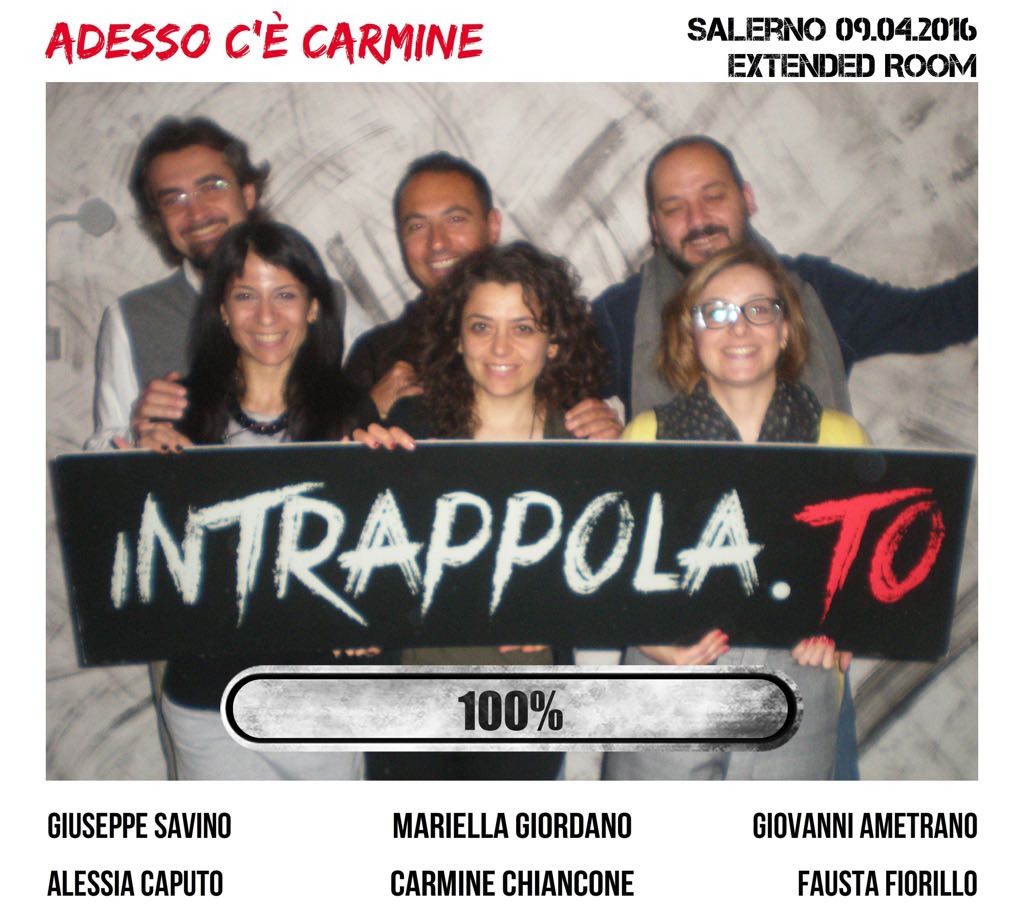 Il gruppo  è fuggito dalla nostra escape room Extended Room