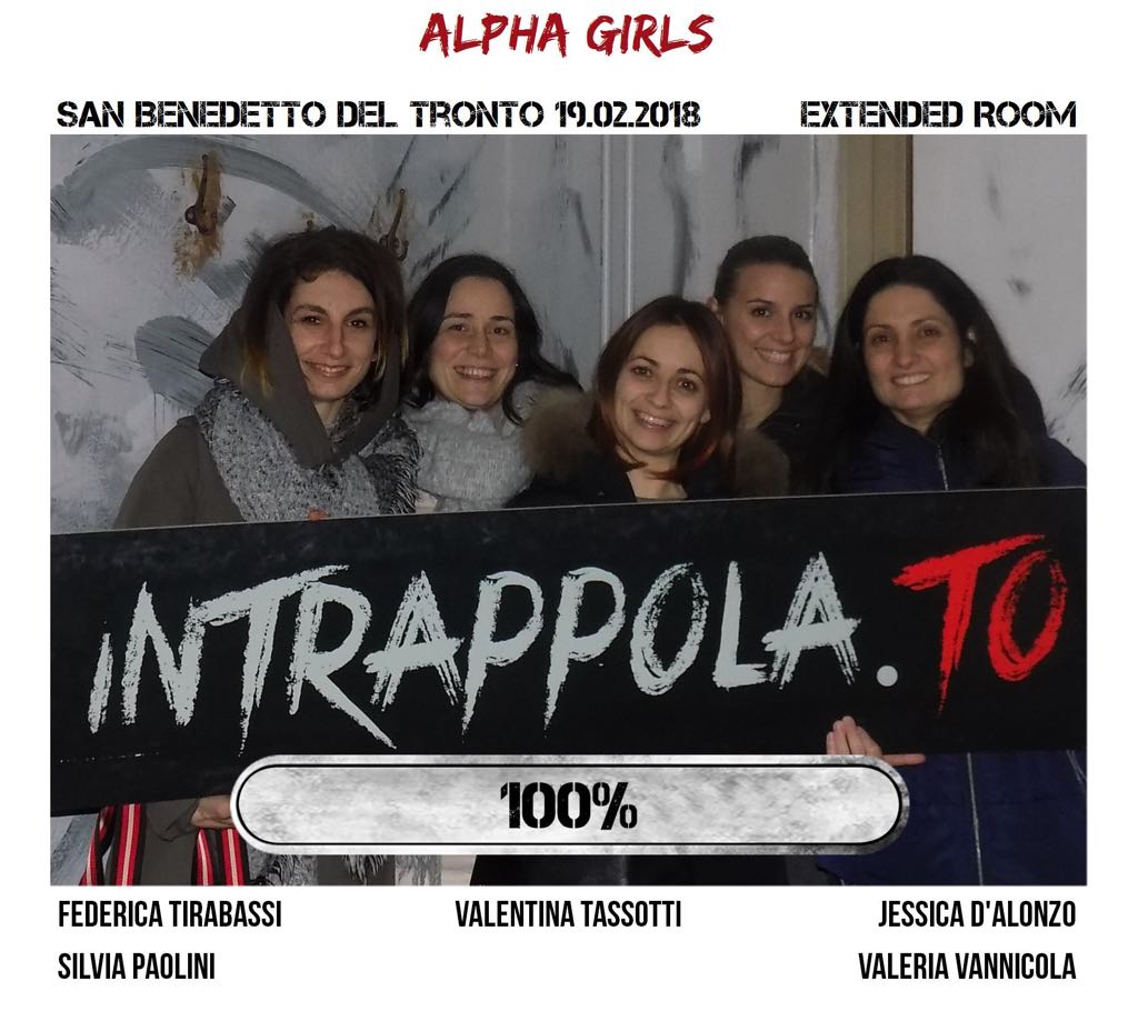 Il gruppo alpha girls è fuggito dalla nostra escape room Extended Room