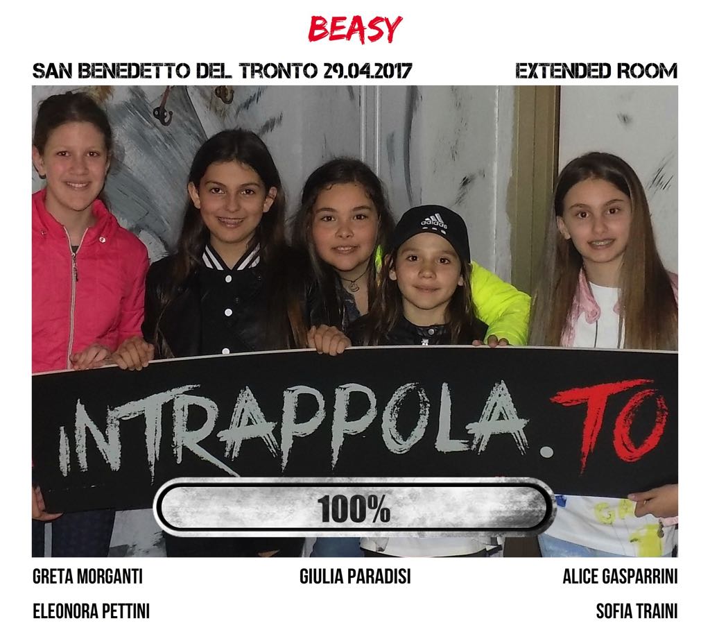 Il gruppo Beasy è fuggito dalla nostra escape room Extended Room
