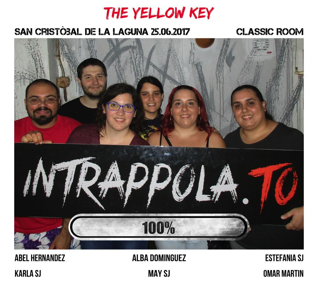 Il gruppo The yellow key è fuggito dalla nostra escape room Classic Room
