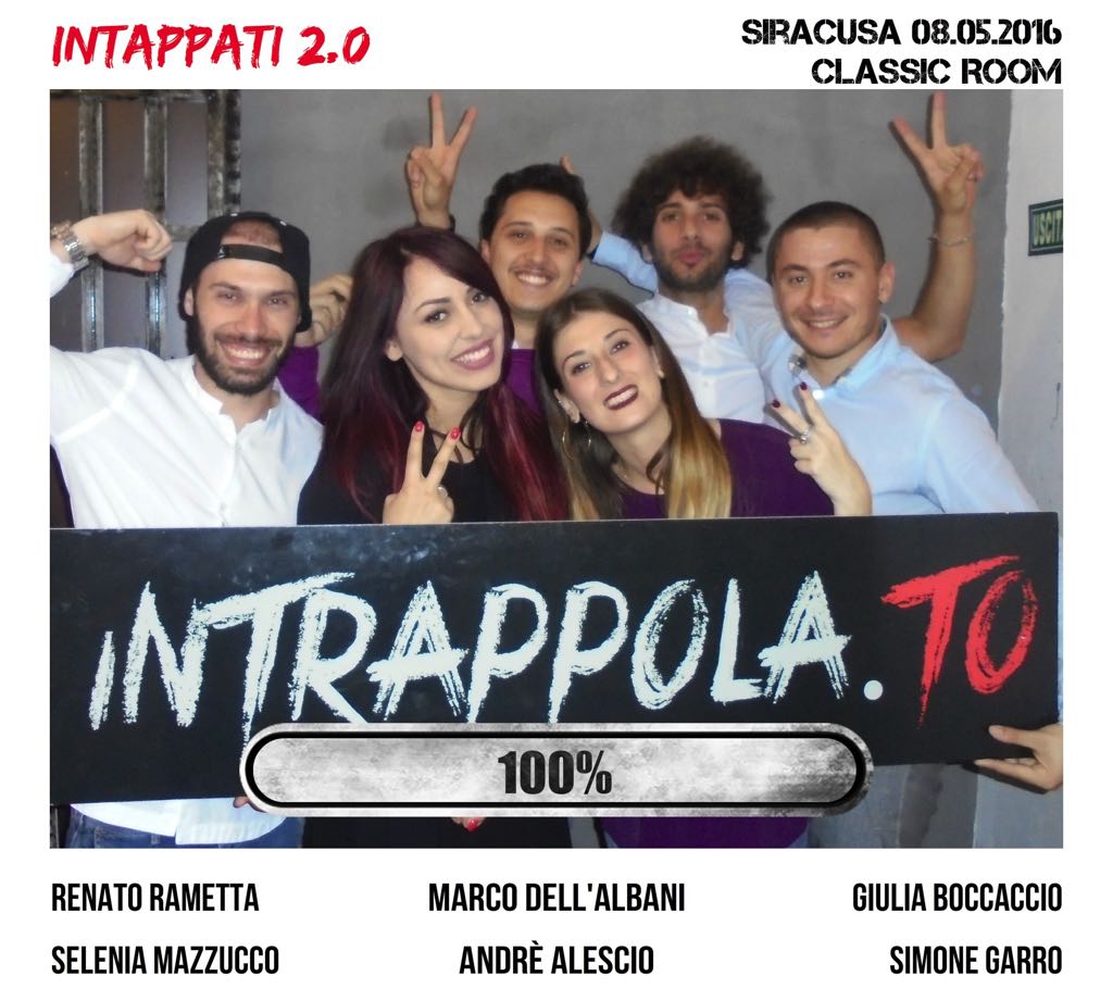 Il gruppo intappati 2.0 è fuggito dalla nostra escape room Classic Room