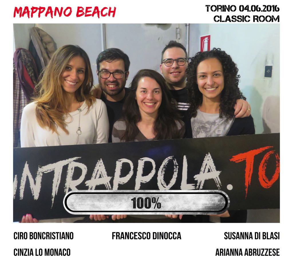 Il gruppo mappano beach è fuggito dalla nostra escape room Classic Room