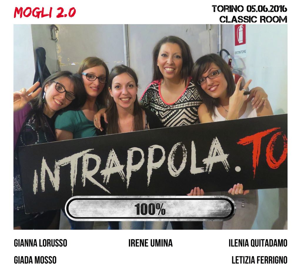 Il gruppo mogli 2.0 è fuggito dalla nostra escape room Classic Room