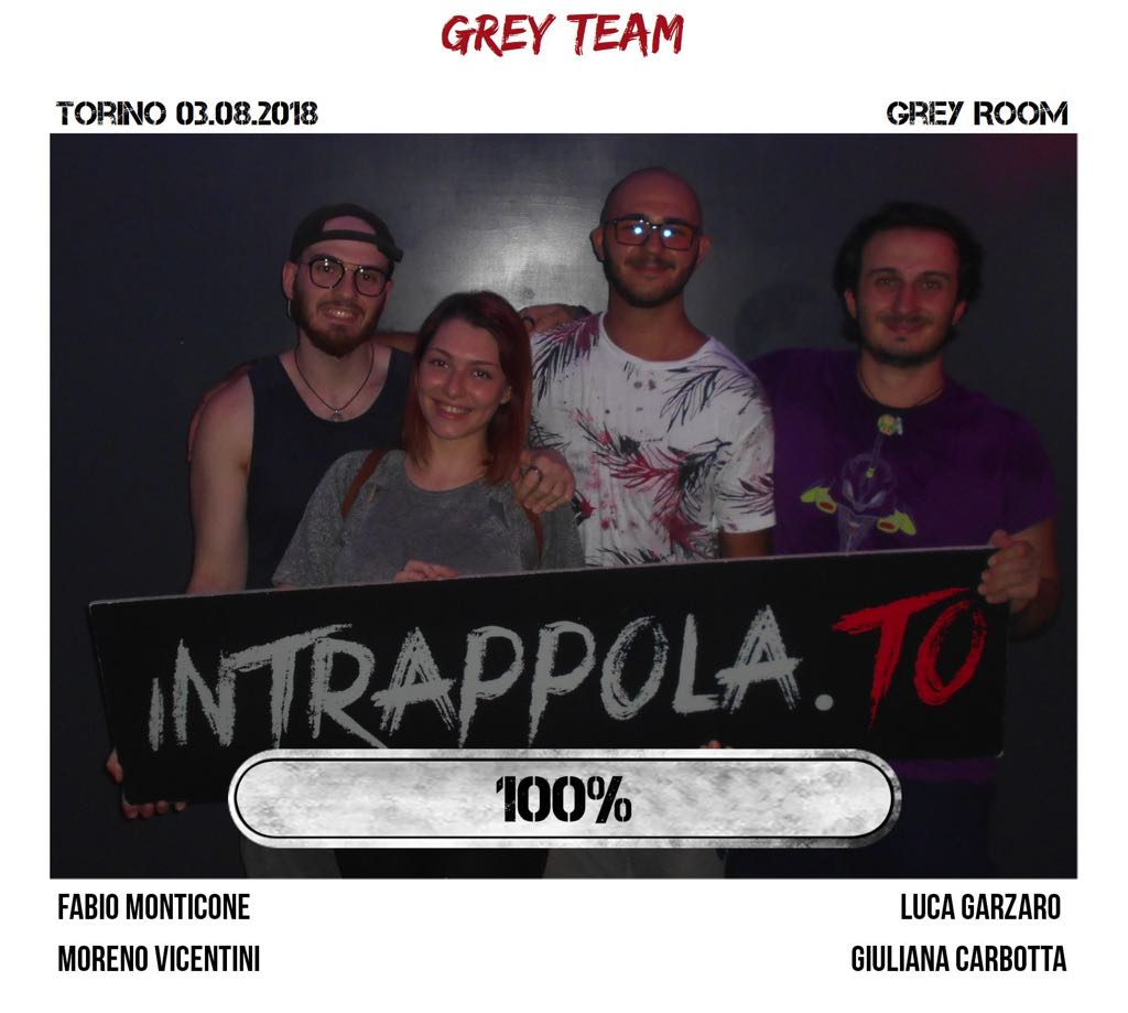Il gruppo grey team è fuggito dalla nostra escape room 