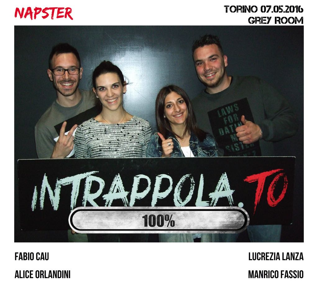 Il gruppo napster è fuggito dalla nostra escape room 