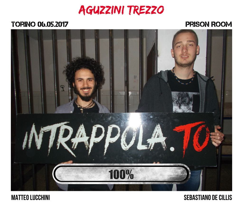 Il gruppo Aguzzini Trezzo è fuggito dalla nostra escape room Prison Room