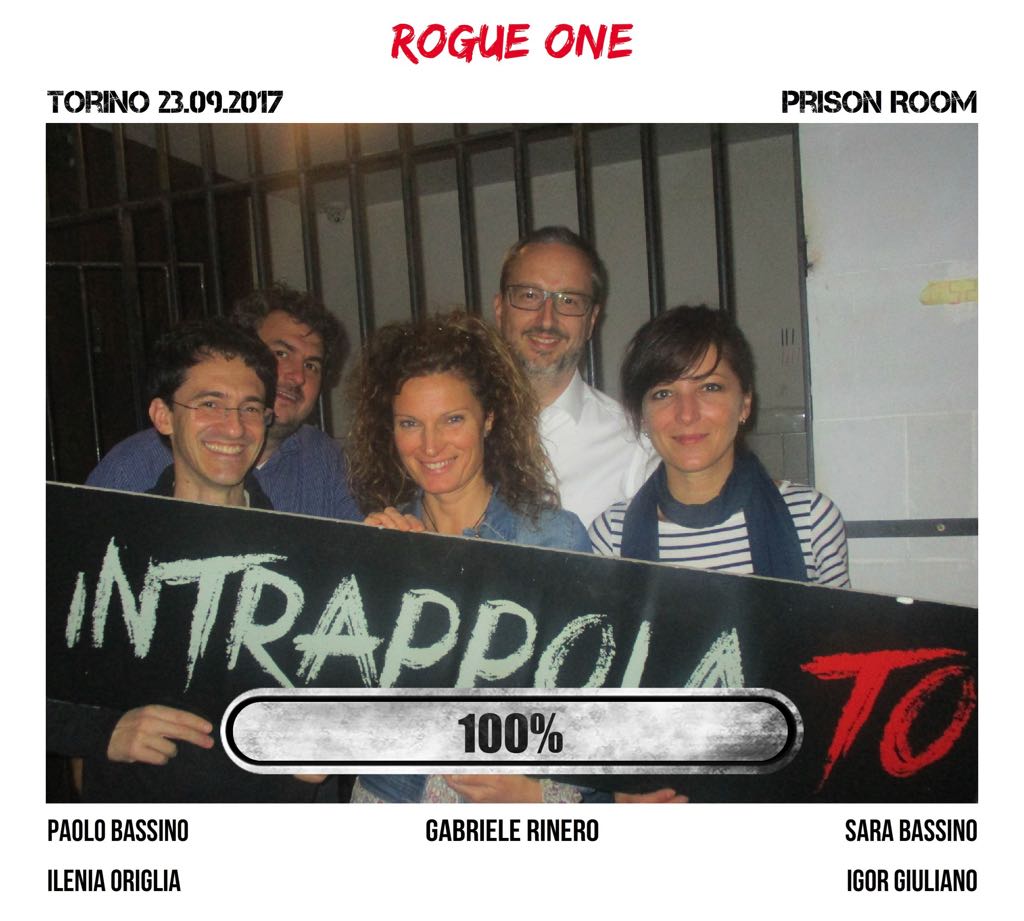 Il gruppo Rogue One è fuggito dalla nostra escape room Prison Room