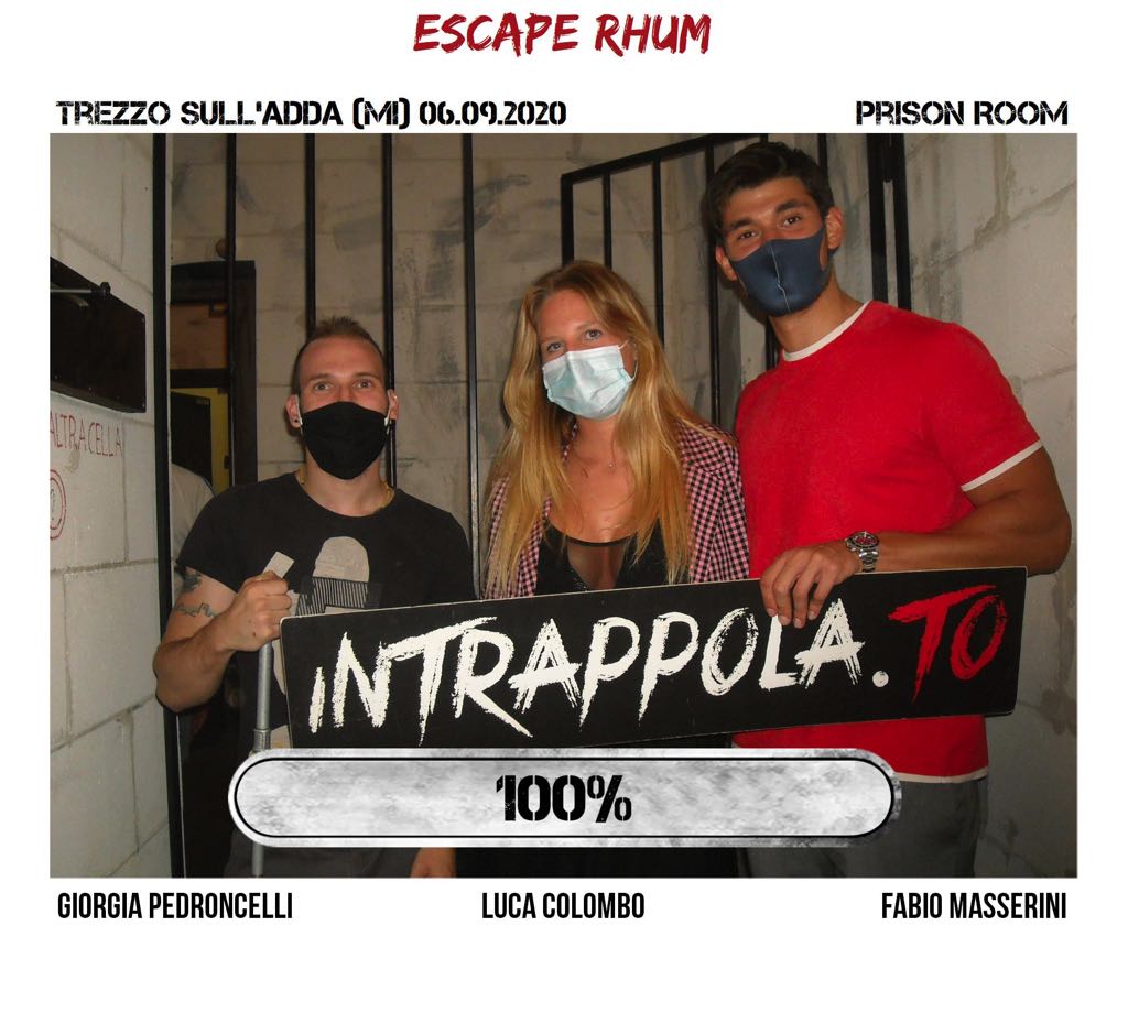 Il gruppo escape rhum è fuggito dalla nostra escape room Prison Room