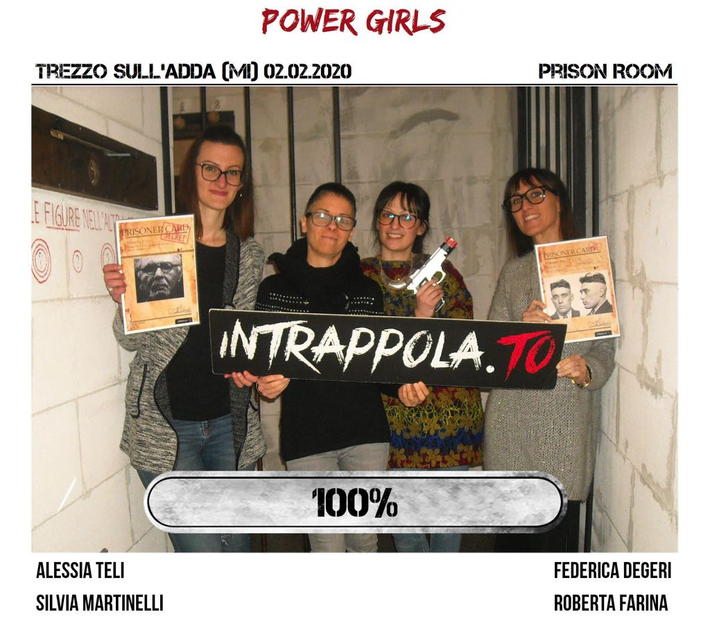 Il gruppo power girls è fuggito dalla nostra escape room Prison Room