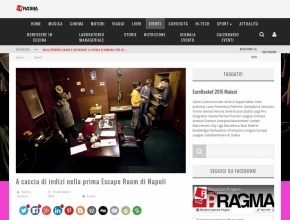 Magazine Pragma - A caccia di indizi nella prima Escape Room di Napoli