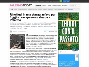 Palermo Today - Rinchiusi in una stanza, un'ora per fuggire: l'escape room sbarca a Palermo