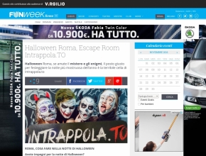 Funweek - Halloween Roma, Escape Room Intrappola.TO