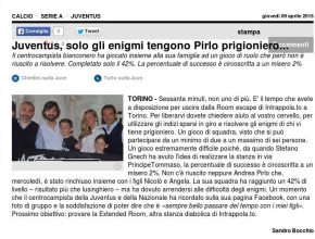 Tuttosport - Juventus, solo gli enigmi tengono Pirlo prigioniero