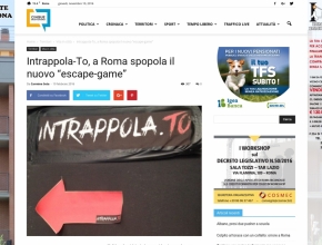 Cinque quotidiano.it - Intrappola-To, a Roma spopola il nuovo escape-game