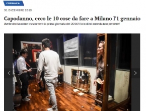 Il Giorno - Intrappola.to tra le 10 cose da fare a Milano l'1 gennaio