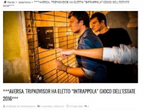 Italia News 24 - Aversa: TripAdvisor ha eletto Intrappola.to gioco dell'estate 2016