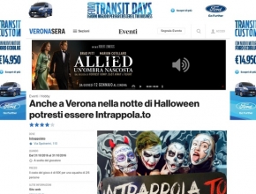 Verona Sera - Anche a Verona la notte di Halloween potresti essere Intrappola.to