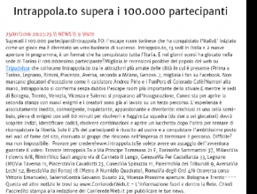 www.mister-x.it - Intrappola.to supera i 100.000 partecipanti