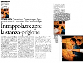 Il Gazzettino Padova - Intrappola.to: apre la stanza-prigione