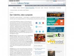 Corriere del Veneto - Intrappola.to tra le idee per un San Valentino unico!