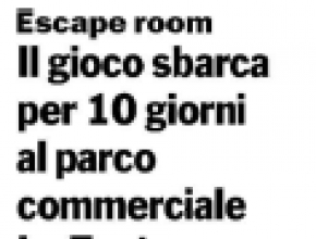 Gazzetta del Sud - Escape room Intrappola.to: Il gioco sbarca per 10 giorni al parco commerciale Le Fontane