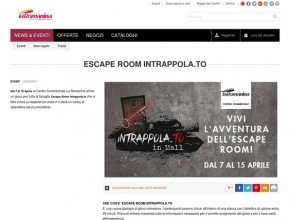 La Romanina - Arriva l'escape Room di Intrappola.to in Mall dal 7 al 15 aprile!