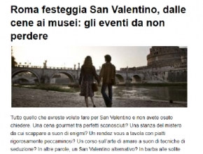 Il Messaggero - Intrappola.to tra gli eventi di San Valentino!