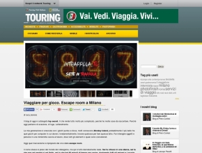 Touringmagazine.it - Viaggiare per gioco. Escape room a Milano, tutte le novità