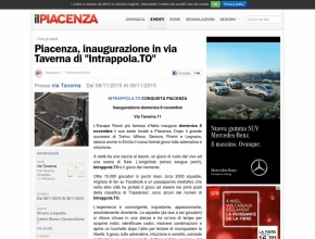 Il Piacenza - Piacenza: inaugurazione di Intrappola.to in via Taverna
