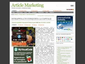 Article Marketing - Intrappola.to conquista la capitale