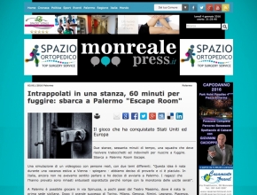 Monreale Press - Intrappolati in una stanza, 60 minuti per fuggire: sbarca a Palermo l'escape room