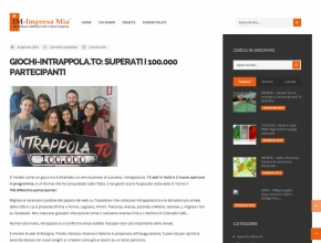 Impresa Mia - Giochi, Intrappola.to: superati i 100.000 partecipanti