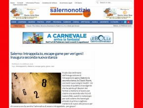 Salerno Notizie - Intrappola.to, escape game per veri geni! Inaugura seconda nuova stanza