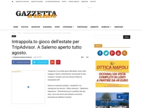 Gazzetta di Salerno - Intrappola.to, gioco dell'estate per TripAdvisor