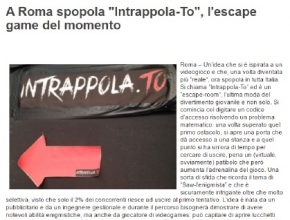 LazioinGol - A Roma spopola Intrappola.to, l'escape game del momento
